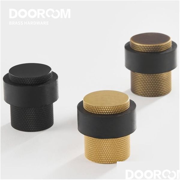 Porta cattura Closer cattura della porta Closer Oom Knurled Brass Bulla