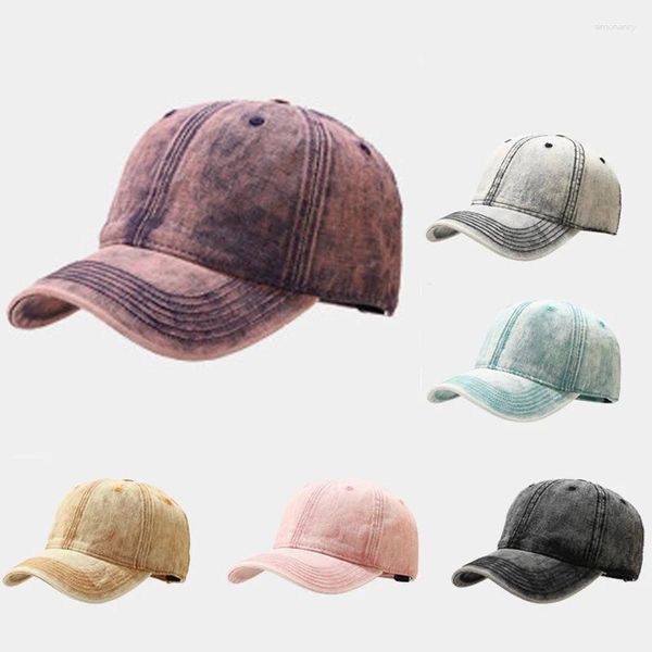 Бейсбольная кепка, джинсовая бейсболка, уличная женская и мужская шляпа от солнца, винтажная повседневная летняя шапка с регулируемым козырьком и вырезами