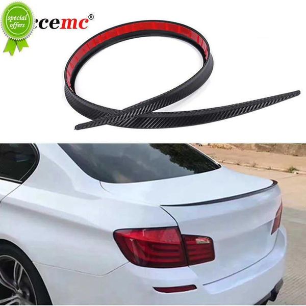 Parti Nuovo 1.2m Universale Coda Spoiler Tronco In Fibra di Carbonio Auto FAI DA TE Refit Tronco Posteriore Per Accessori Auto Spoiler Sul Tetto