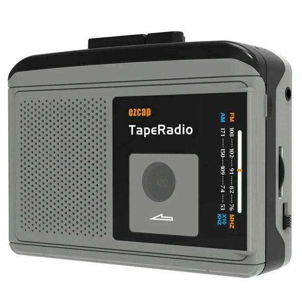 Radio Gtwoilt Ezcap233 Lettore di cassette portatile Walkman a nastro Am/fm con altoparlante Lettore radio Impara Walkman a nastro Lettore di cassette vintage
