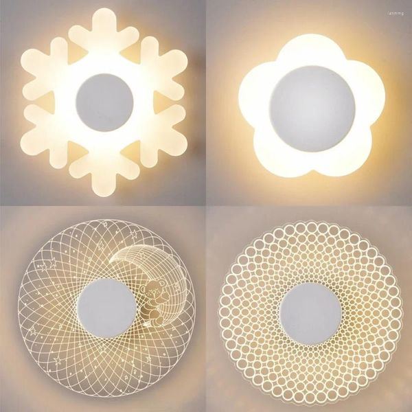 Lâmpada de parede led simples ultra-fino el corredor varanda varanda luz de teto de poupança de energia acrílico de cabeceira