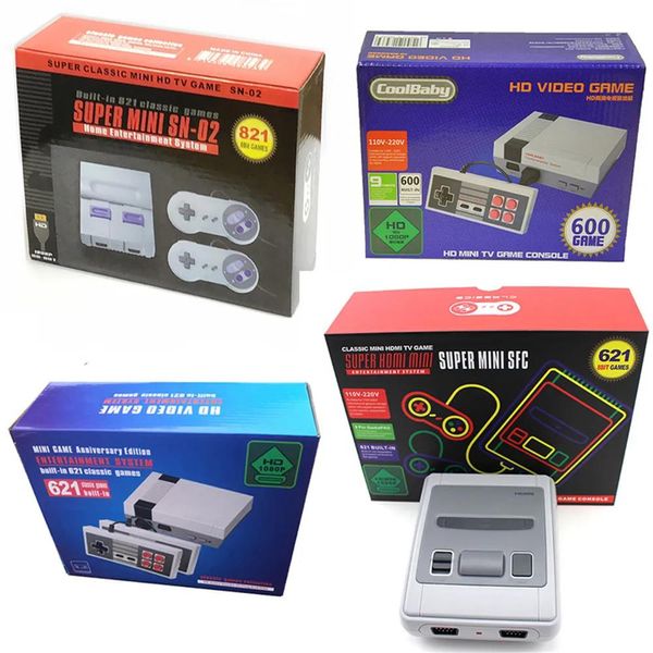 Jogadores Jogadores de jogos portáteis NES620 SNES821 NES621 SFC621 M8 ARCADE Handheld HD Output TV Video Game Consoles Retro Game Player Gaming Co