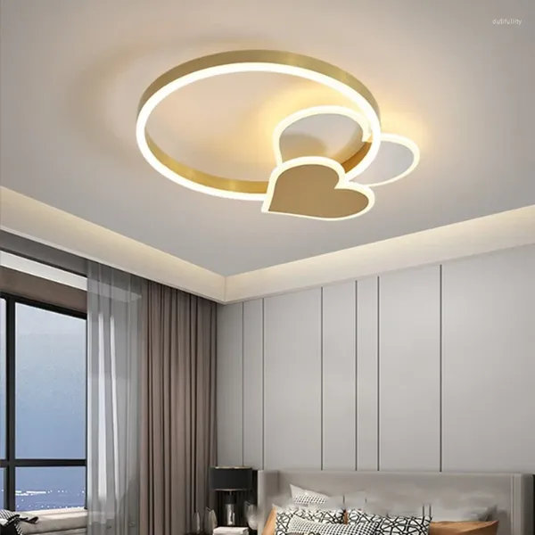 Luzes de teto luxo amor quarto lâmpada moderna led inteligente estudo sala jantar lustre gexing decoração interior lâmpadas