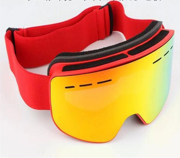 Goggle da sci Wlemen Women Ocgle di alta qualità a doppio strato di maschera da sci anticogi