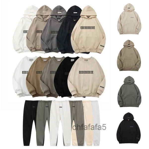 Tasarımcı Essentialls Hoodie Mens Hoodies Pullover Sweatshirts EssentialSweatshirts Gevşek Sokak Giyim EssentialShoodie Pullover Kapüşonlu Sweatshirts AJ85