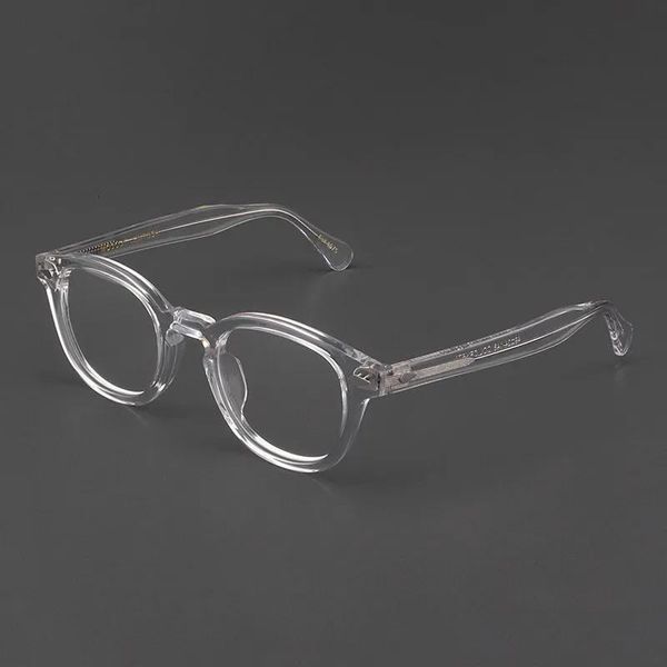 Rahmen Sonnenbrille Rahmen Johnny Depp Gläser Männer Frauen LEMTOSH Computer Brille Saubere Linse Marke Vintage Transparent Acetat Optische Eyeg