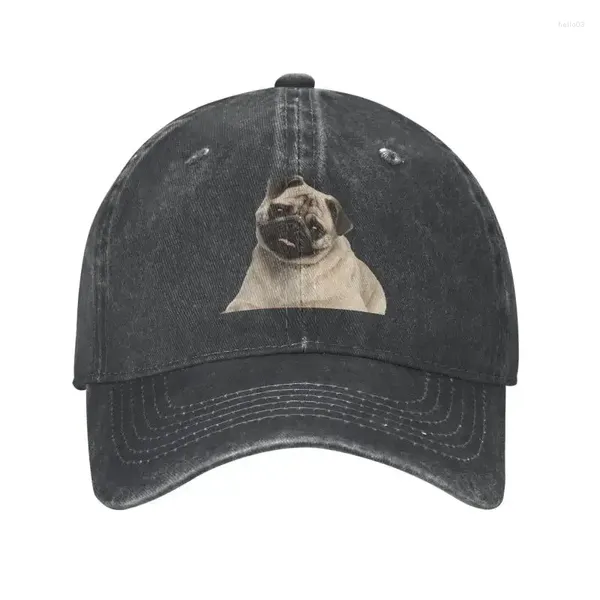 Ball Caps Personalisierte Baumwolle Niedlichen Mops Hund Baseball Kappe Frauen Männer Atmungsaktive Papa Hut Streetwear