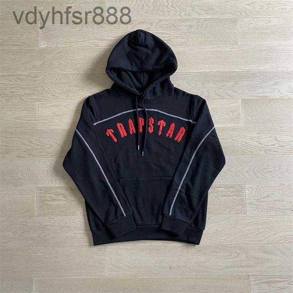 X5ky Erkekler Hoodies Trapstar Trailsuit Set Kemer Panel Kırmızı Harfler En Kalite İşlemeli Hoodie Jogging Pantolon İngiltere Londra High Street Y9ut