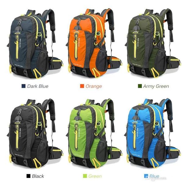 Bolsas 40l Backpack Tactical Backpack Saco de caminhada para ciclismo Backpack Laptop Rucksack Bags Outdoor Bags Men feminino Bag3269
