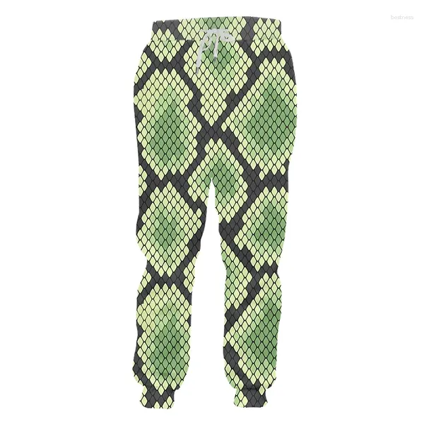 Мужские брюки IFPD A Nimal, модная 3D-печать, змеиная чешуя, уличная одежда для бега, брюки больших размеров