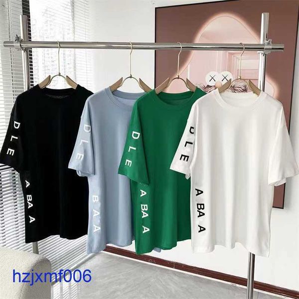 LSZD Erkek Tişörtleri Tasarımcı Erkek Tişört Kısa Kollu T-Shirt Tees Mektupları ile Günlük Adam Top Moda Şortları Kadın Yaz Asya Boyutu M-XXXXXL