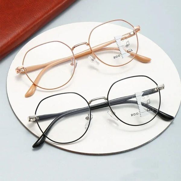 Sonnenbrille Multifokale Anti-Blaulicht-Lesebrille Blue Ray Blocking Augenschutz Optische Brillenbrille Progressive Nah-Fern