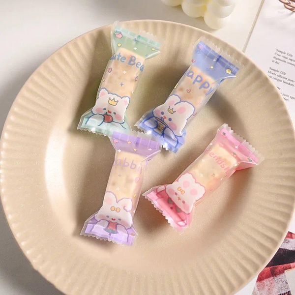 Geschenkpapier AQ Cartoon bunt gefrostet süßes Plüsch-Littel-Baby-Design handgemachte Back-Süßigkeitstüte 4-in-1-Zuckerverpackungsbeutel