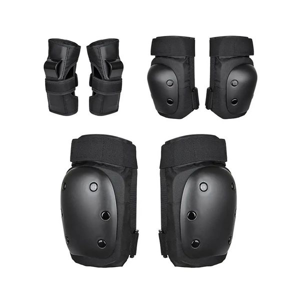 6PCS Kids Knie Pads Stoßdichtung Schutzausrüstung Set atmungsaktives Elastizitätsrollen -Skatebadsport Sportsicherheit für Skateboard 231227