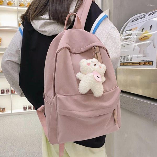 Sacos escolares bonito mochila bolsas para adolescentes meninas mulheres náilon softback livro bagpack moda viagem mochila mochila sac a dos