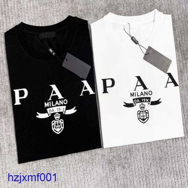 GQHS Mens Tshirts 2023 Designers Tirina Roupas de camisa preto e branco Brands famosos Tees