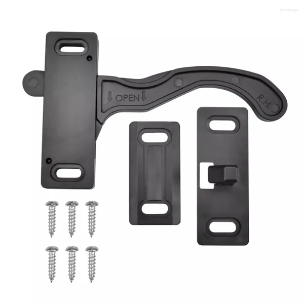 All Terrain Wheels RV Screen Door Latch Plastic Right Hand Handle Set Camper Accessories