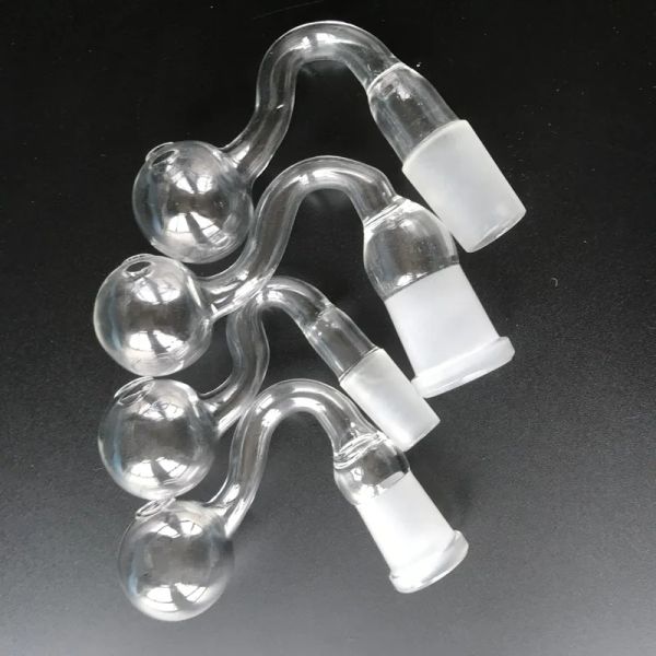 Heißverkaufen einzigartige dicke Glasölbrenner -Rohrleitungen 14mm 18 mm männliche Weibchen Gelenkglas Bubbler Ölbrenner für DAB Rig 12 LL