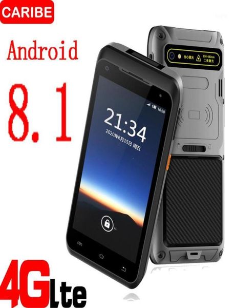 CARIBE 55 polegadas Ruggedl PDA Barcode Scanner 2D UHF RFID NFC Reader 13MP Tablet Android 81 Coletor de dados para Warehouse18782762