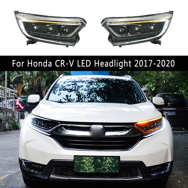 Для Honda CR-V CRV светодиодные фары 17-20 автомобильные аксессуары DRL дневные ходовые огни стример указатель поворота передняя лампа