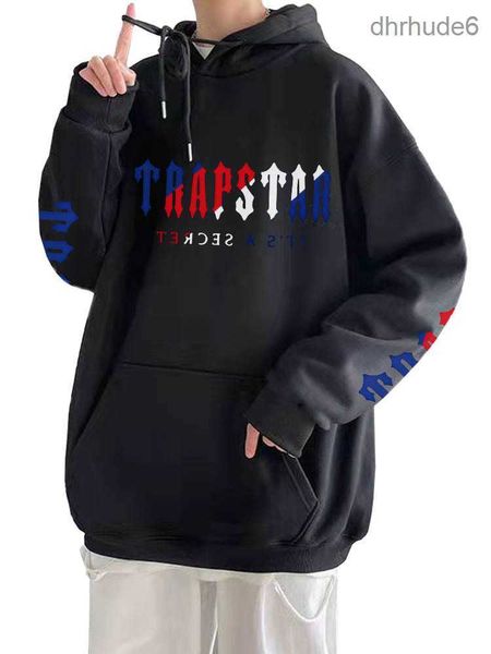 Herren Hoodies Trapstar Thicken Plus Fleece Hochwertige Baumwolle Bedruckt Trendy Hoodie Paar Herbst/Winter Kapuzenpullover Sweatshirts K1RE