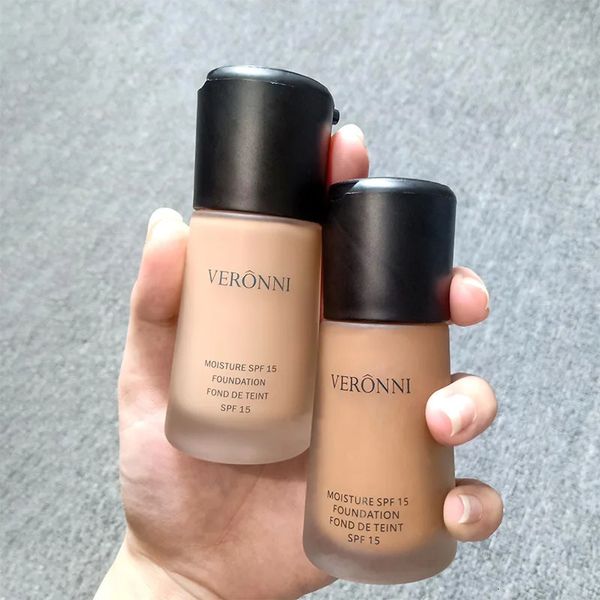 Crema di base liquida da 30 ml Crema di base liquida Crema piena Coperonatore Controllo olio Dark Skin Face Contour Foundation Fondazione all'ingrosso 231227