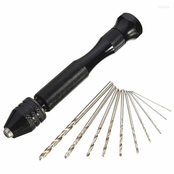 Sets Professionelle Handwerkzeug-Sets Qualität Mini Micro Aluminium Bohrer mit Schnellspannbohrfutter 10/20PC Schnellarbeitsstahl-Spiralbohrer Drehwerkzeug