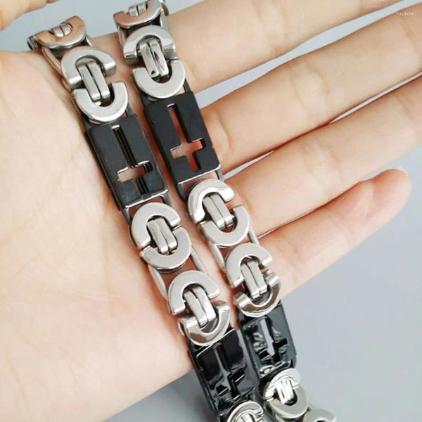 Colar brincos conjunto 10mm masculino pulseira bizantino link corrente preto prata cor pulseira de aço inoxidável feminino rock jóias presente