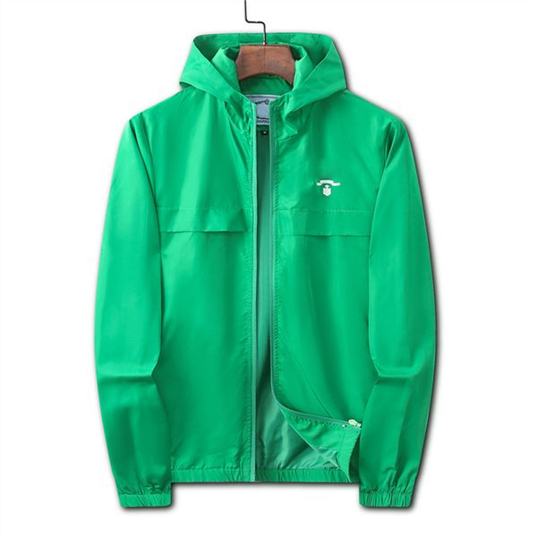 Designer de jaqueta masculina para homens Mulher Casaco Esportes Moda de jackets verdes Capuz do moletom feminino com manga comprida Zipper Windbreaker Man Roupas Outwear