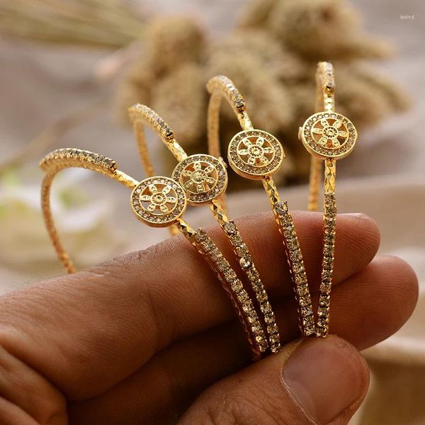 Браслет мусульманский исламский деньги позолоченные браслеты для женщин арабский Ближний Восток модные свадебные подарки