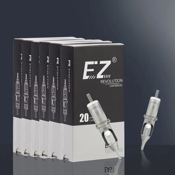 3/5/10Box EZ Revolution Cartidge Tattoo Needles 1RL 3RL Eyeliner per il trucco permanente per cartuccia rotante Tattoo Machine Pen 231227