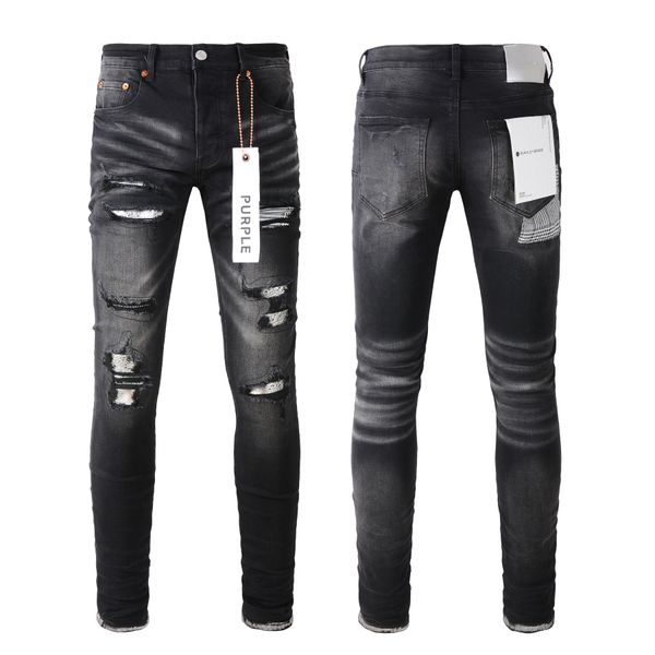 Jeans designer jeans jeans viola per uomo pantaloni pantaloni di lusso di vernice da uomo punti design punk women jnco bule pantaloni jeans marca viola