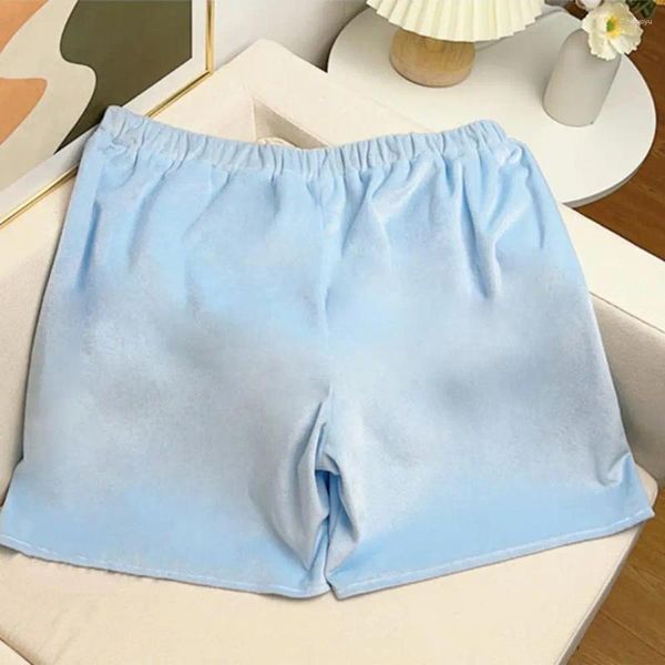 Shorts masculinos elegantes fuzzy verão adultos dormir calças dos desenhos animados adorável elefante confortável homens pijama desgaste interno