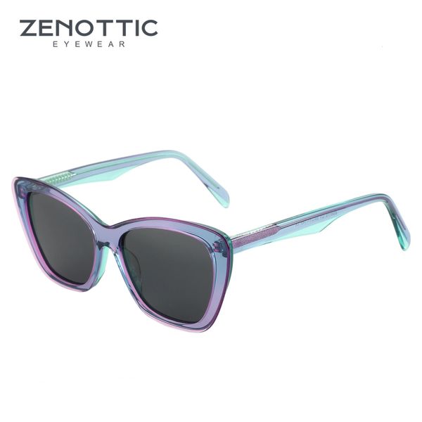 ZENOTTIC 2024 Tendenza Novità Cat Eye Occhiali da sole polarizzati Occhiali da sole in acetato Moda donna Tonalità quadrate BS8110 231226