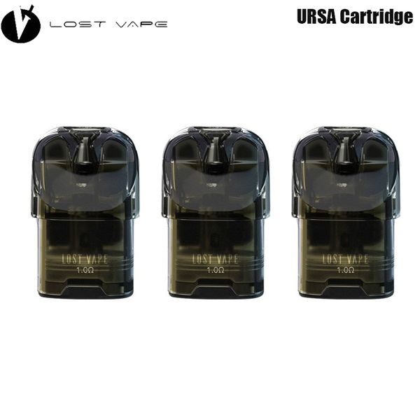 Sigaretta elettronica Pod da 2,5 ml con cartuccia Ursa Nano originale Lostvape con bobine da 0,8ohm 1,0ohm 0,6ohm Cartuccia Ursa MTL da 1,4ohm / 1,2ohm per kit pod Lostvape Ursa Nano