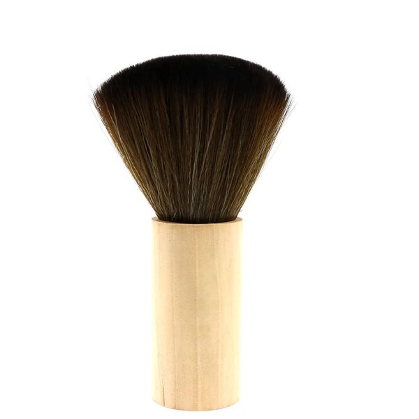 Spazzole Capelli morbidi Manico in legno Collo Spazzola per spolverino Parrucchieri Taglio capelli Spazzola per pulizia capelli viso Barbiere professionale Styling T