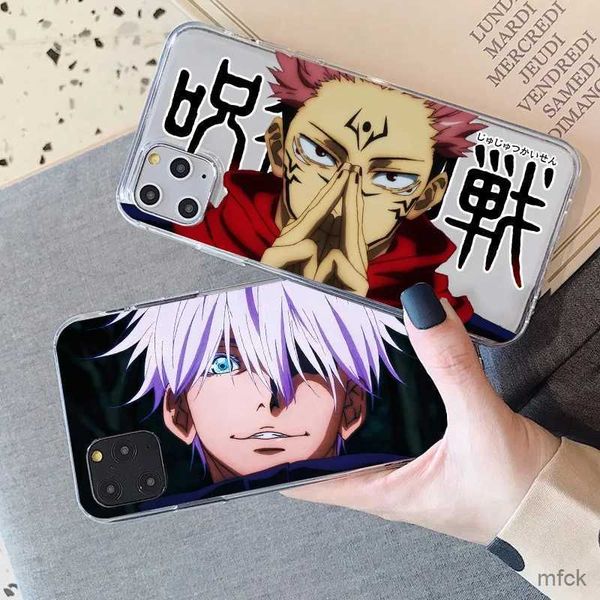 Cep Telefon Kılıfları Japon Anime Jujutsu Kaisen Cep Telefonları İPhone 14 11 12 13 x Xr XS Pro Max SE2020 6 6S 7 8 Plus Cartoon Cover Funda