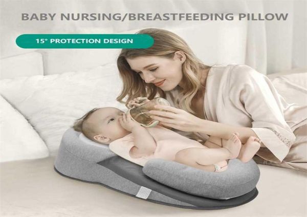 Travesseiro de bebê nascido, suporte para dormir, côncavo, macio, desenho animado, almofada para criança, prevenção de cabeça plana, travesseiros de bebê, cama de refluxo 2110253059648