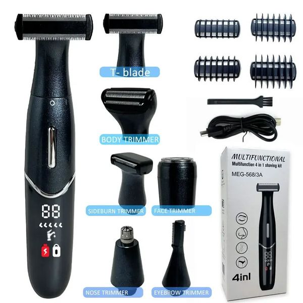 6 in 1 Epilatore elettrico femminile Donne Donne Face Nata Multifunzionale Merafunzionale Uomo intimo Area di precisione Raffita Falma della barba 231227