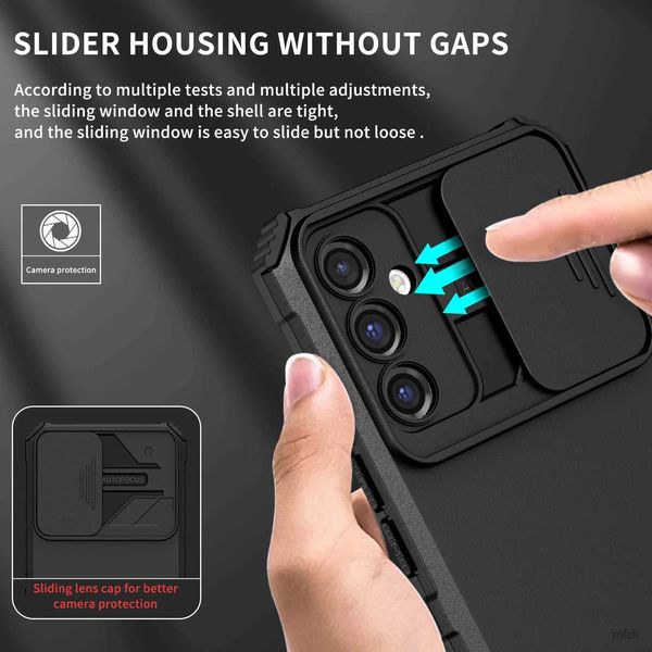 Handyhüllen Ständer Halter Objektiv Schutzhülle für Samsung Galaxy S24 Ultra S23 Plus S22 S21 FE 5G Anti-Shock Handy Zubehör Coque