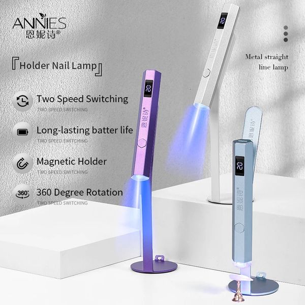 Maniküre Metall Stift UV-Licht Lampe mit Display Tragbare Power Potherapie Led Lampen Mini Handheld Nagel Werkzeuge 231226