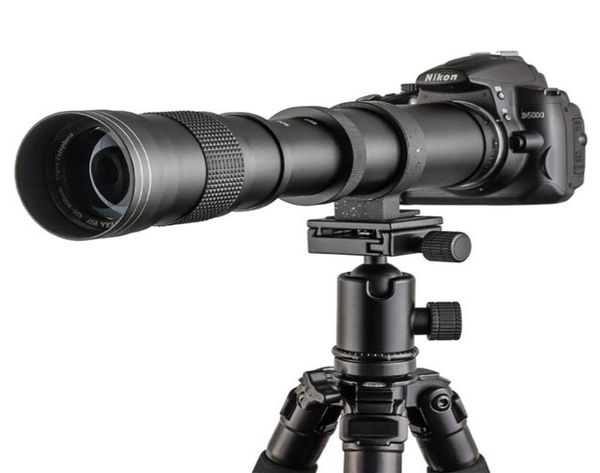 420800mm F8316 Super Telepo Objektivhandbuch Zoom Objektiv T2 Adaper Ring für Canon 5D6D60D Nikon Sony Pentax DSLR -Kameras9429896