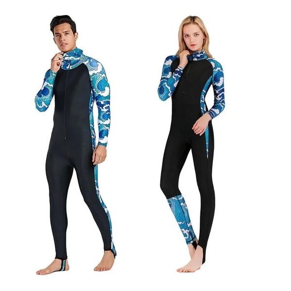 Wear Sbart Mulheres Homens Lycra Wetsuit Capuz Terno de Mergulho Swimwear Corpo Inteiro Rash Guard Jellyfish Roupas Snorkeling Wetsuits