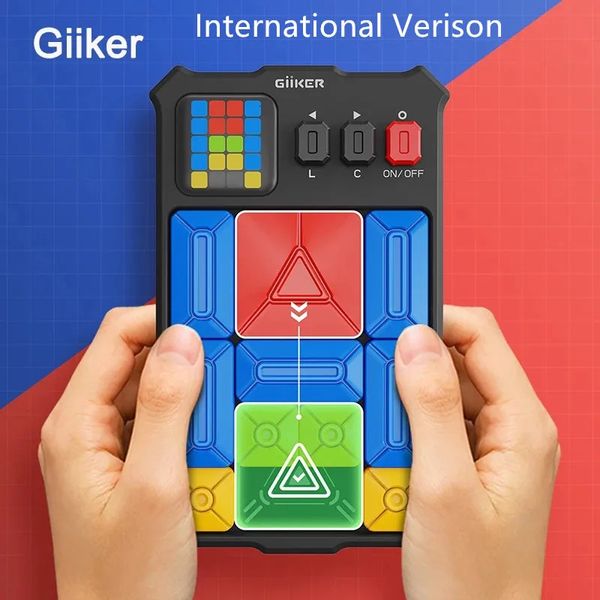 Giiker Super Slide Huarong Road Smart Sensor Game 500 Leveled UP Логические Пазлы Интерактивные игрушки для детей Подарки 231226