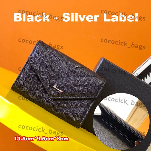 10a Caviar Mini Wallet Designer Solid Metall Brieftasche Cassandre Matelasse Fragmente berühmte Geldbörse Kaviar berühmte Brieftaschenkarteninhaber Brieftaschenmodieholder mit Kasten