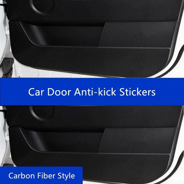 Acessórios estilo fibra de carbono porta do carro antikick adesivo película protetora para land rover discovery sport/range rover/discovery 5/discovery 4