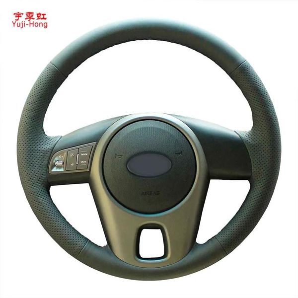 Capas Yujihong Artificial Leather Cheing Wheel Caps Caso para Kia Forte 20092016 Soul 20102013 Titched Handtinged