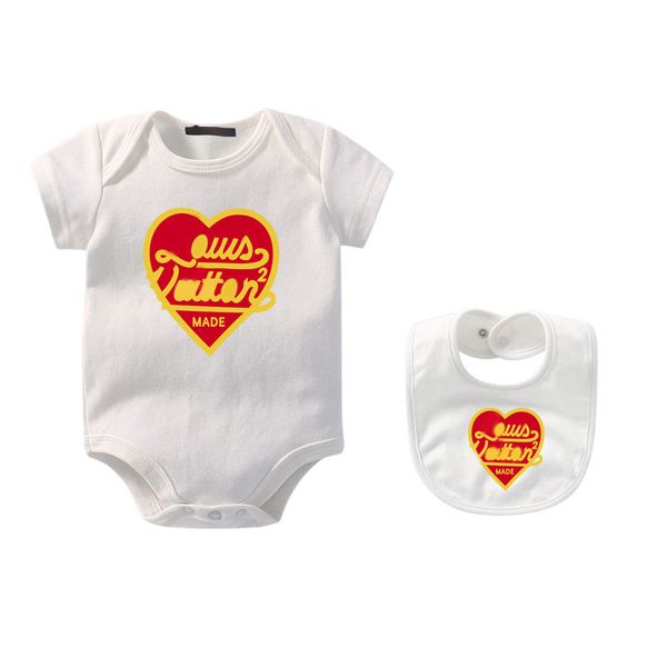 Klasik L Yepyeni Born Babys Rompers çocuk iki parçalı set onesies bodysuit çocuklar kısa kollu saf pamuklu kıyafetler yenidoğan bebek tulum csd2312272