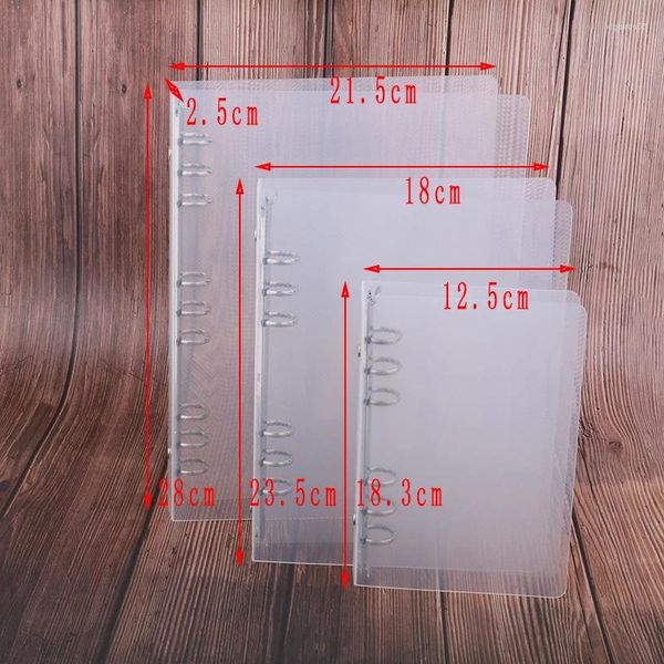 Kreative Ringbuch B5/A56 Pp Notebook Planer Abdeckung Zubehör Transparent 6 Löcher Büro Schule Liefert Schreibwaren Shop