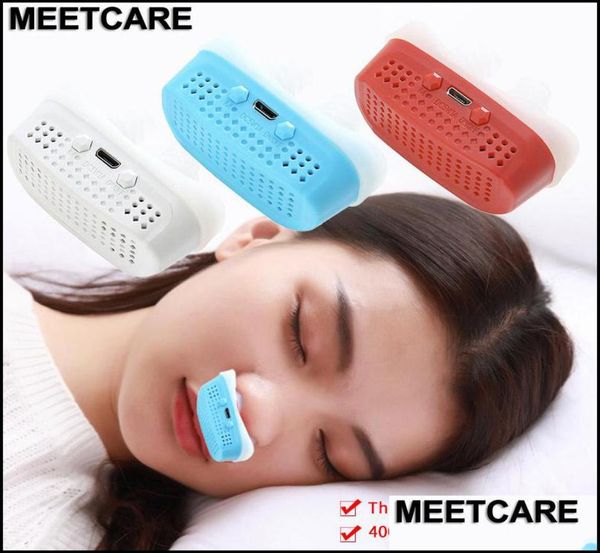 Smettere di russare Assistenza sanitaria Bellezza Aggiornamento USB elettrico Anti Cpap Naso Stop Respirazione Purificatore d'aria Sile Clip Dispositivo di aiuto per l'apnea 1740763